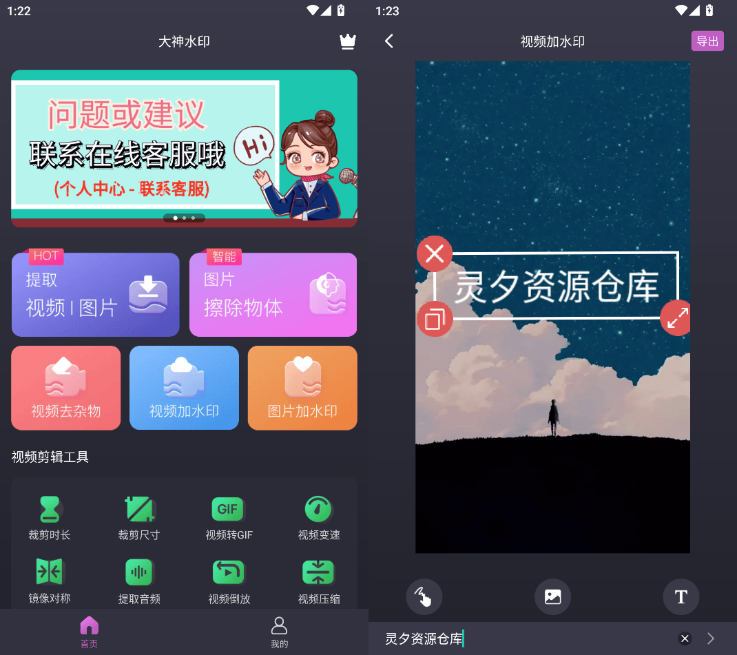 🎯大神去水印 2.7.2 永久 VIP 版：视频图片水印清除神器✨